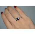 thumbnail image 6 of Gin & Grace 14KT WG Natural Blue Sapphire and Diamond Accent Ring., 6 of 6