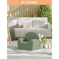 thumbnail image 3 of ChaoLink Kids 2-in-1 Fold Out Couch, Convertible Sofa Lounger, Soft Sherpa Fabric, 3 of 6