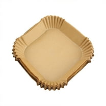 Kaireo 30Pcs Air Fryer Special Paper Tray Thick High Temperature Resistant A,Air Fryer Special Paper Plate Thickened High Temperature Round Square Baking Disposable Household Silicone Oil Paper