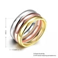 thumbnail image 3 of QQTDFG Stainless Steel Band Wedding Set Ring Womens Unisex B432-8, 3 of 6