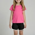thumbnail image 2 of Toddler Girls Cute Flower 2Pcs Summer Outfits Set – Short Sleeve T-Shirt and Pants (Gift Idea) Summer 2Pcs Gift Outfits Set Girls' Clothing Set Girls Summer Set 1-10 Years,12-18 Months, 2 of 9