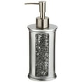 thumbnail image 2 of Popular Bath "Sinatra Silver" 6 Piece Resin Bath Accessory Set, Cracked Glass, 2 of 7