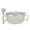 Beige, variant on 4 Colors Baby Bowl Stainless Steel Insulation Bowl Spoon Set Children Tableware Cartoon Printed Children Food Bowl
