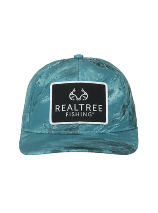 Realtree Fishing WAV3 Camo Mesh Back Green Hat  Unstructured Cap For Men  and Women 