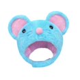 thumbnail image 3 of Gorro de ratón azul de peluche transpirable con dibujos animados para fiesta de cumpleaños, 3 of 7