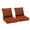 Brick Red Stripes, variant on BPS 24x24 Inch Outdoor Deep Seat Cushion Set for Patio Furniture,  Fade Resistant Olefin Fabric Removable Cover - Charcoal