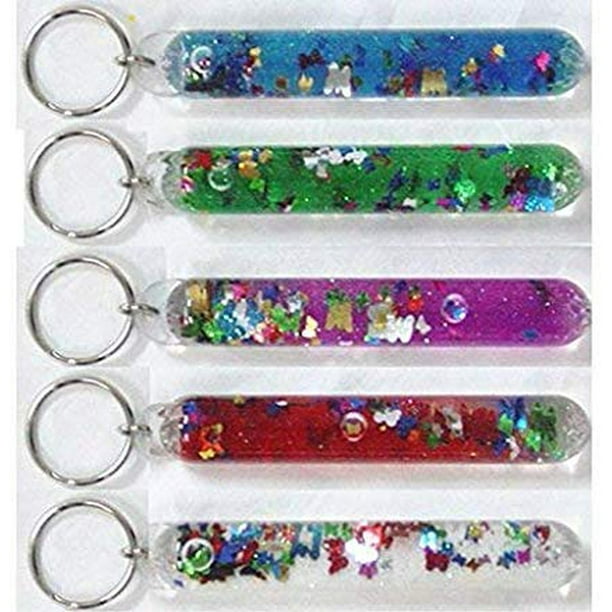 Star Magic Prismatic Glitter Wand Key Chain Key Tag