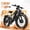 Black, variant on Dual Motor Bike for Adults, 52V 30AH 1560Wh Peak 8000W, 100 Miles Long Range, Fast Speed 45MPH Full Suspension All Terrain Steep Hills UL2849