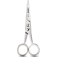 thumbnail image 4 of GHSDFBB Mustache Scissors Beard Trimming Cutting Kit for Facial Eyebrows Eyelashes Nose Hairs Shears Set (4.5"), 4 of 7