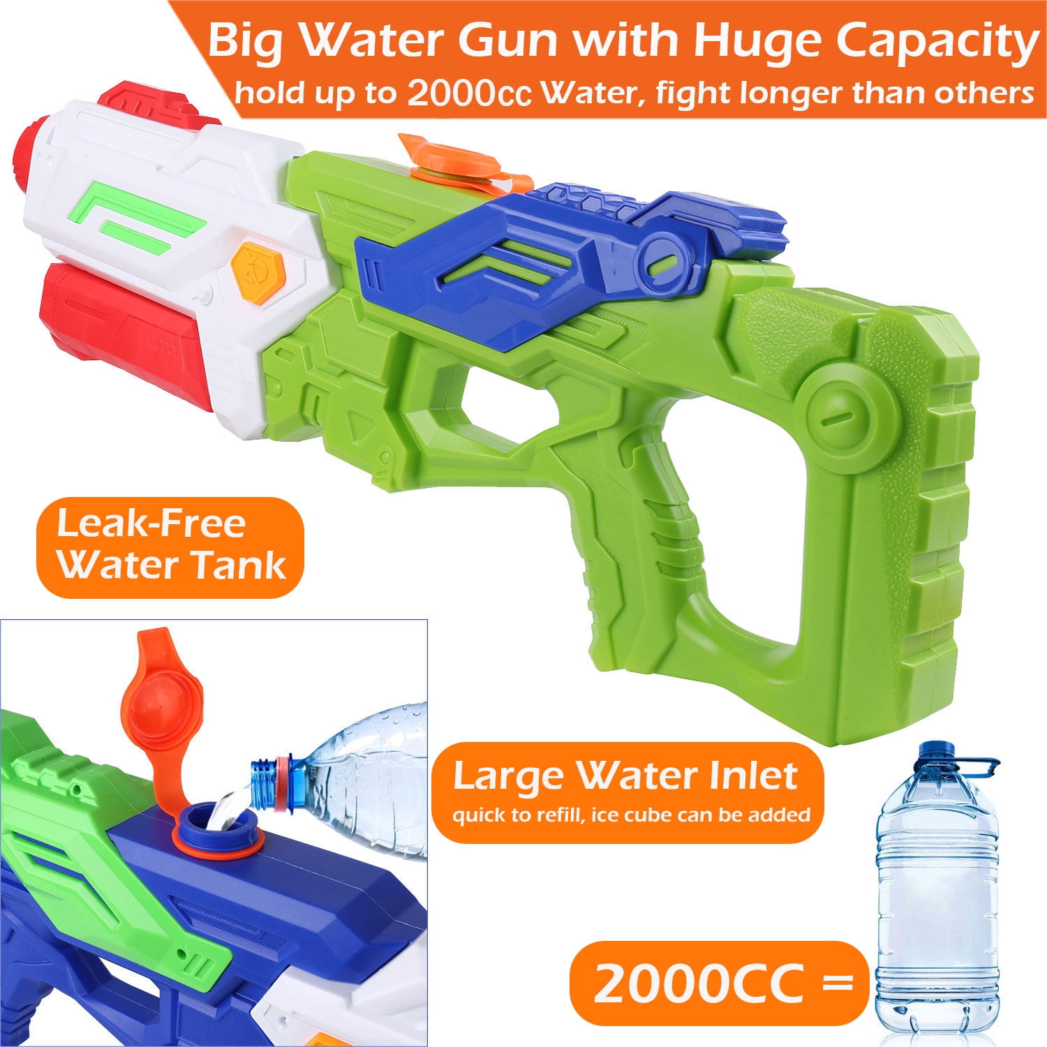 New Water Toy Rainbow 6 Pack BIG SQUIRT 