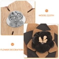 thumbnail image 5 of YEAHIBABY Brown Wooden Lapel Pin for Suit Decorative Flower Boutonniere Pin Ideal for Weddings and Parties, 5 of 6