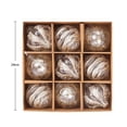 thumbnail image 2 of Niusricy Christmas Decorations Ball Ornaments Set 9Pcs Clear Glitter Hanging Decorations Shatterproof Baubles for Home, 2 of 7