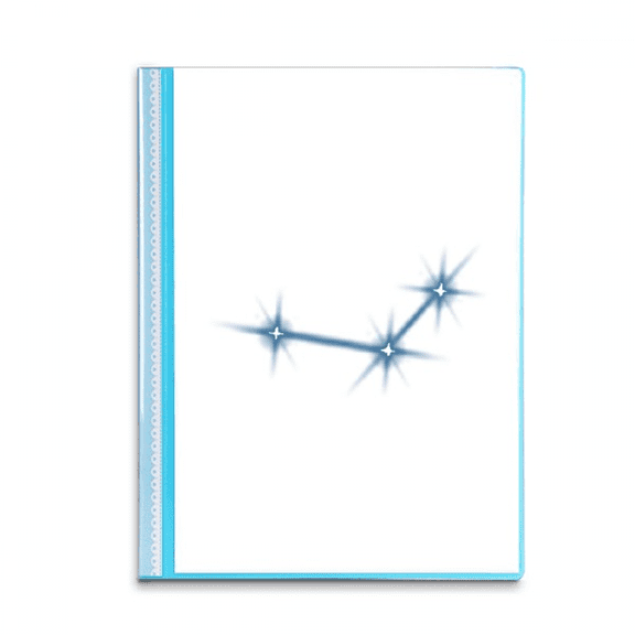 Energetic Beautiful Lucky Stars Book Sheet Protectors Portfolio Binder Folder