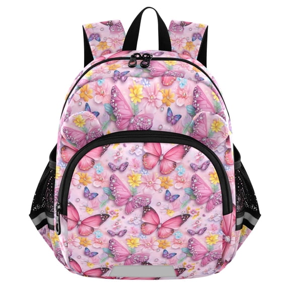 ALAZA Sparkling Butterfly Mini Backpack School Bookbag Age 3-7 Medium