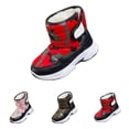thumbnail image 5 of XXWXYD Toddler Boots Girl Boys Children's Casual Shoes Mesh Soft Sole Breathable Sports Short Boots for Fashion Classic Comfortable Shoe(9-9.5 Years,Red), 5 of 6