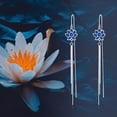thumbnail image 3 of DOLIOX 925 Sterling Silver Threader Earrings for Women Sterling Silver Through Long Chains Earrings Jewelry Gifts for Women, 3 of 10