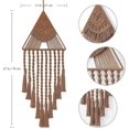 thumbnail image 3 of Macrame Woven Wall Hanging Dream Catcher Room Door Decor(brown), 3 of 5