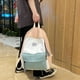 thumbnail image 5 of Mochila sencilla de Color sólido estilo japonés coreano para adolescentes, mochila escolar informal para estudiantes, mochila de viaje de nailon impermeable Sincero  Hogar, 5 of 8