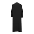 thumbnail image 4 of Gspmoly Robes pour Femmes, Robe Décontractée Unie pour Femmes à la Mode, Robe à Col en V à Manches Longues, Longue Robe, Robes de Cocktail, Offres des Fêtes, 4 of 6