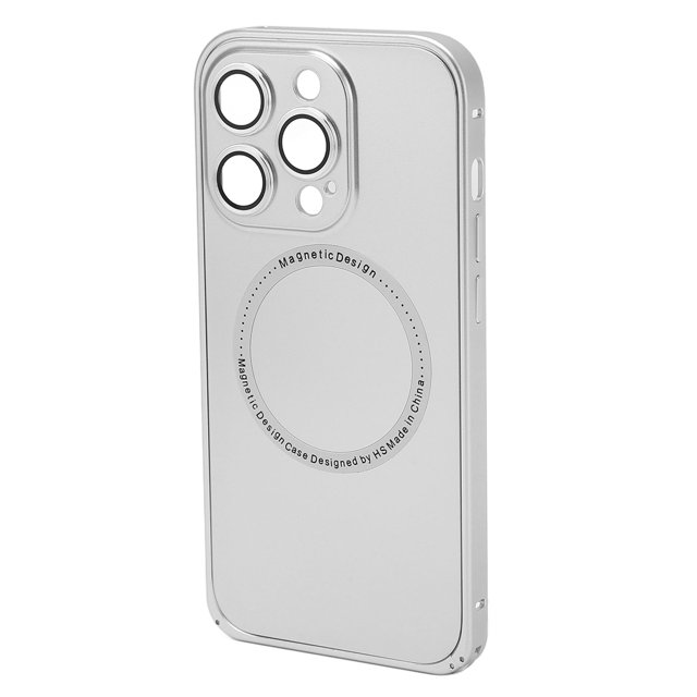 Funda para teléfono, funda magnética para teléfono con funda magnética con protector de lente de cámara, funda magnética para teléfono móvil, construcción robusta