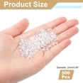 thumbnail image 2 of Uxcell 500 Pack Glass Crystal Beads, 2mm Bicone Crystal Bead Loose Rondelle Shaped Faceted Bead for Bracelets Necklaces Earrings KeyChains DIY, White, 2 of 6