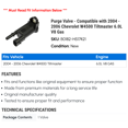 thumbnail image 2 of Purge Valve - Compatible with 2004 - 2006 Chevy W4500 Tiltmaster 6.0L V8 Gas 2005, 2 of 2