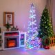 thumbnail image 2 of Costway Árbol de Navidad en Espiral Preiluminado, Árbol Artificial Iluminado con 341 Luces LED, 34 Modos de Iluminación, 2 of 5
