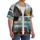 thumbnail image 2 of Balery Vintage Truck Farm Scene Camisa Casual de Manga Corta con Botones para Hombre, Texturizada, Estilo Cubano, para Playa, Verano-XX-Large, 2 of 5