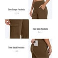thumbnail image 4 of Clothing Yoga Pants Yoga Cargo Pants Women Wide Leg Pants with Pockets High Waist Stretch Dress Casual Business Work Travel Pants Yoga Pants, 4 of 5