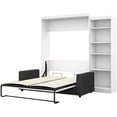 thumbnail image 4 of Atlin Designs 3 Piece Queen Wall Bed Set in White and Gray, 4 of 14