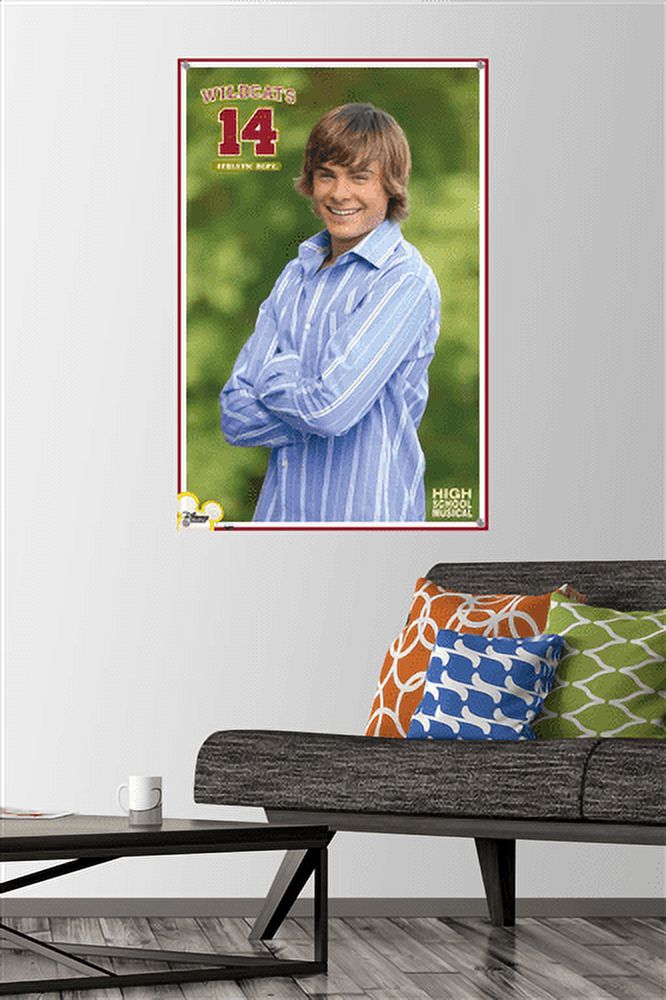 High School Musical - Troy Wall Poster with Pushpins, 22.375" x 34"