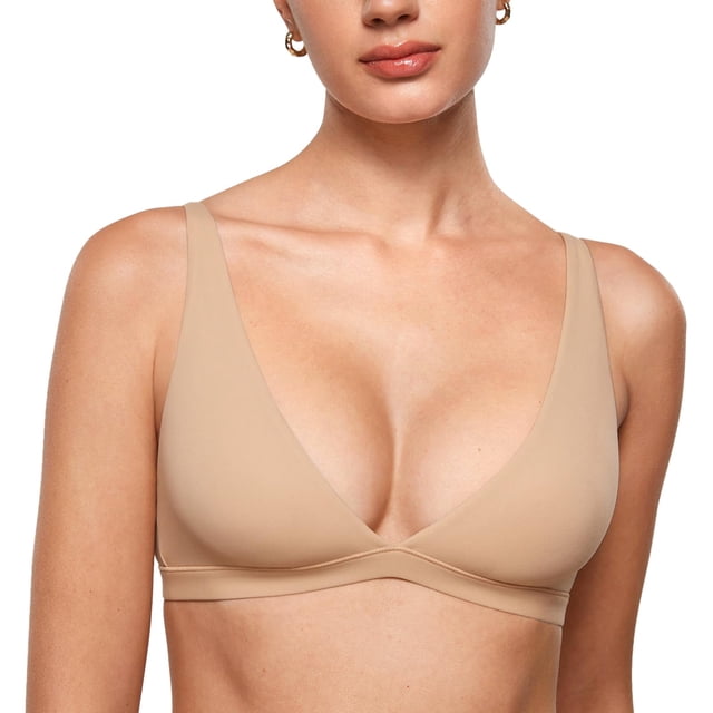 Sostén INLYRIC Inbarely Soft Plunge Bralette Beige XL