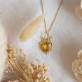 thumbnail image 2 of 14K Gold Filled Yellow Sapphire Pendant: Handmade Astrological Rashi Ratan, 2 of 2