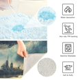 thumbnail image 3 of Yayeee Bath Rug for Bathroom Floor Non Slip Contour Fluffy Soft Absorbent Mat, 20"x24", Beige Floating Whale, 3 of 7