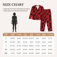 thumbnail image 4 of Honeii Playing Cards print Women's Pajama Sets Long Sleeve Button Down Sleepwear Nightwear Soft Pjs Lounge Sets-Medium, 4 of 7