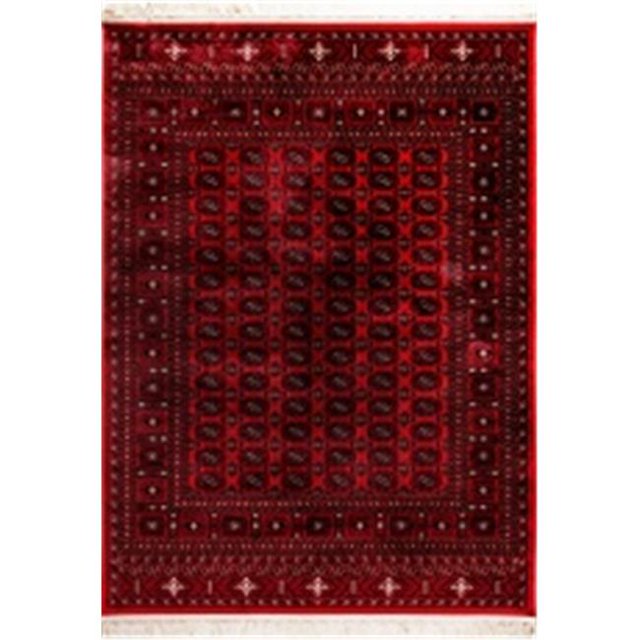 Dynamic Rugs CR91216227336 Tapis Couronne, Rouge - 7.10 x 10.10 Po.
