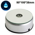 thumbnail image 1 of 7 LED Display Stand for Crystals Glass Art Figurine 7 Colored Jewelry Rotating Stand 90 Rotating Lamp Holder Tinker, 1 of 5