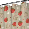 thumbnail image 3 of Red Strawberry Plants Fruit Shower Curtain 36"x72" ,Bathroom Decorative Shower Curtains Set with 12 Hooks,Modern Waterproof Washable Shower Curtain, 3 of 6