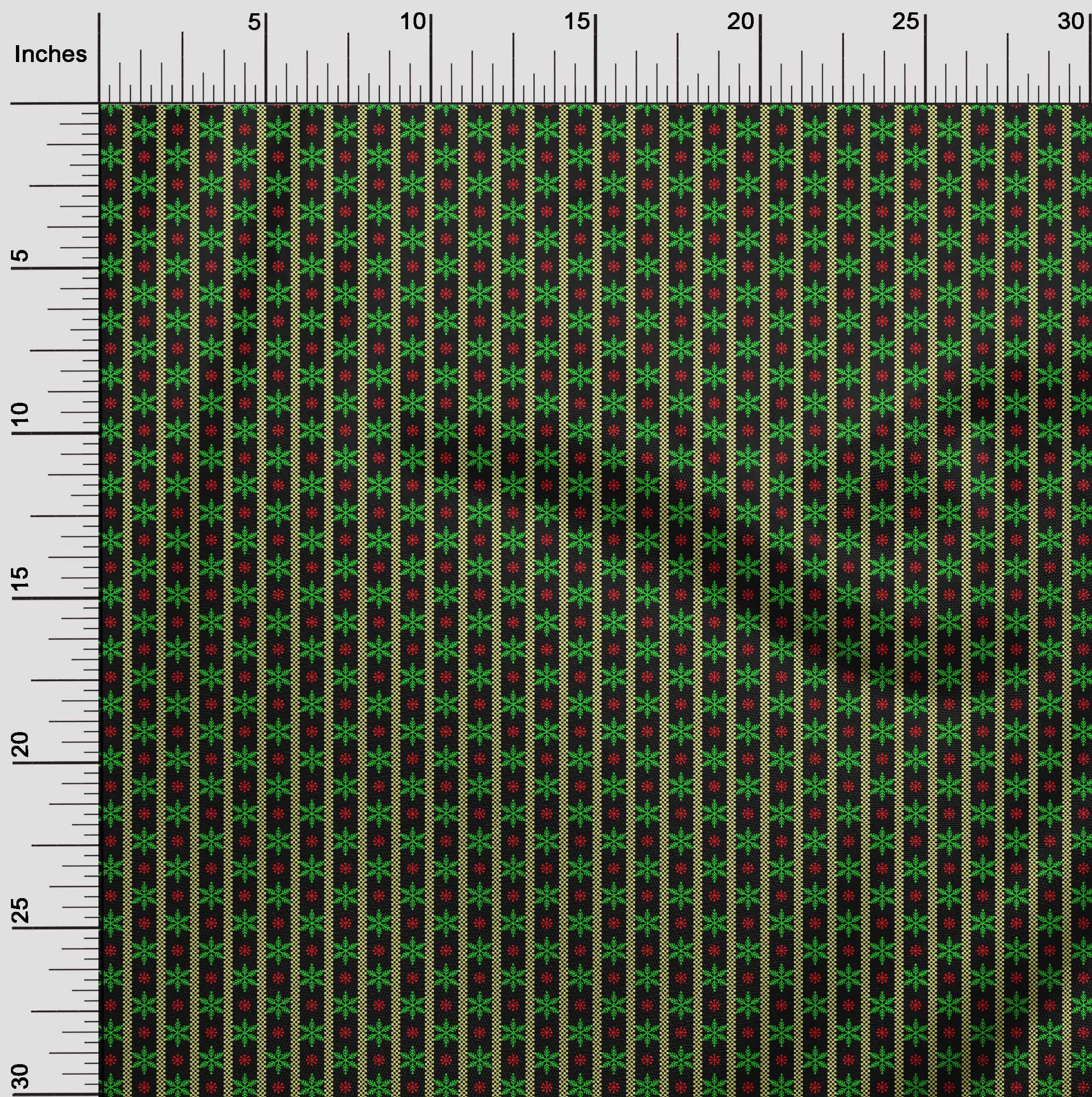 oneOone Cotton Poplin Black Fabric Merry Christmas Sewing Material Print Fabric By The Yard 42 Inch Wide - 1Y