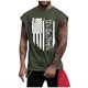 thumbnail image 1 of Summer Men's Solid Color Printed Sweat-absorbing Breathable Shoulder Expanding Sleeveless Vest 4XL, 1 of 5