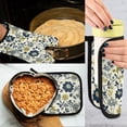 thumbnail image 5 of Yayeee Oven Mitts and Pot Holder Set of 4 Heat Resistant Kitchen Gloves Baking Hot Pad, Light Floral, 5 of 5
