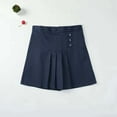 thumbnail image 3 of XEGLSBU Skirts for Girls 10-12 School Girls School Skirts Pleated Skirt for Kids British Style Casual Wear Daily Outfit Spring Summer Skirts for Girls 14-16 Navy Size 7-8 Years, 3 of 3