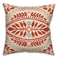 thumbnail image 2 of Creative Products Red Colored Large Folk Pattern 20x20 Indoor / Outdoor Pillow, 2 of 3