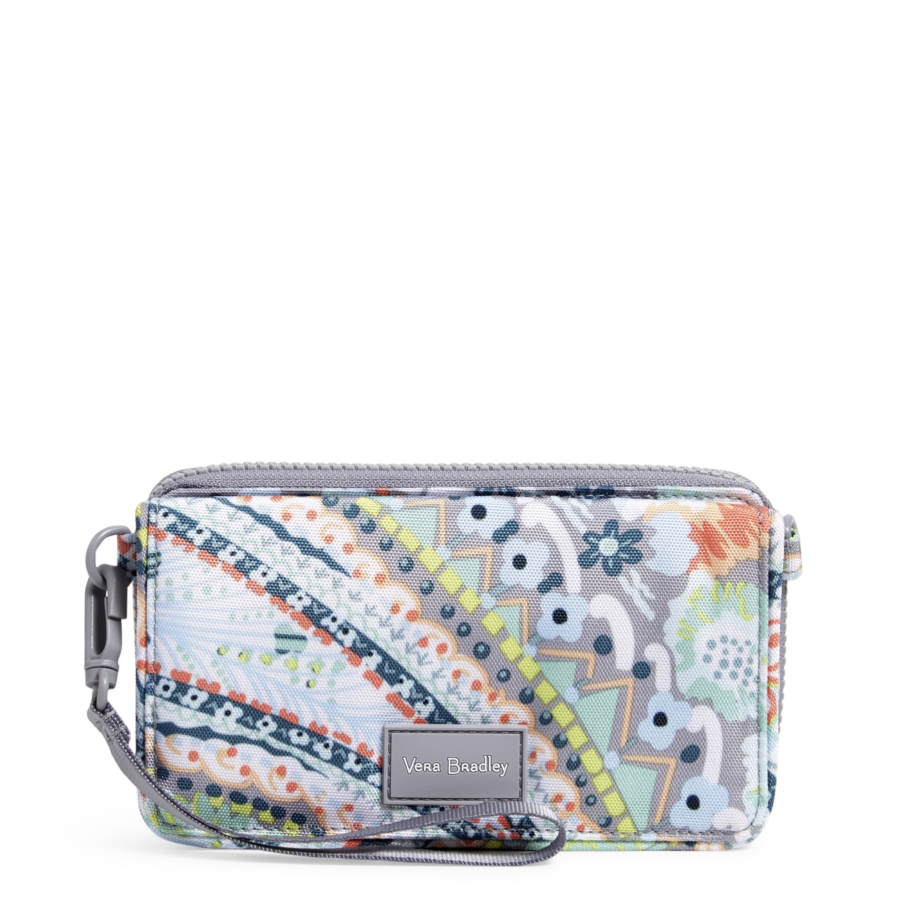 Vera Bradley Women's Recycled RFID Compact Crossbody Bag Citrus Paisley