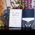 thumbnail image 2 of 10PCS European style Laser Cut Wedding Invitations Cards Tri-Fold Lace Business invitation Cards Party Decoration, 2 of 3