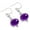 Amethyst, variant on 925 Sterling Silver Women Jewelry Natural Black Onyx Earring