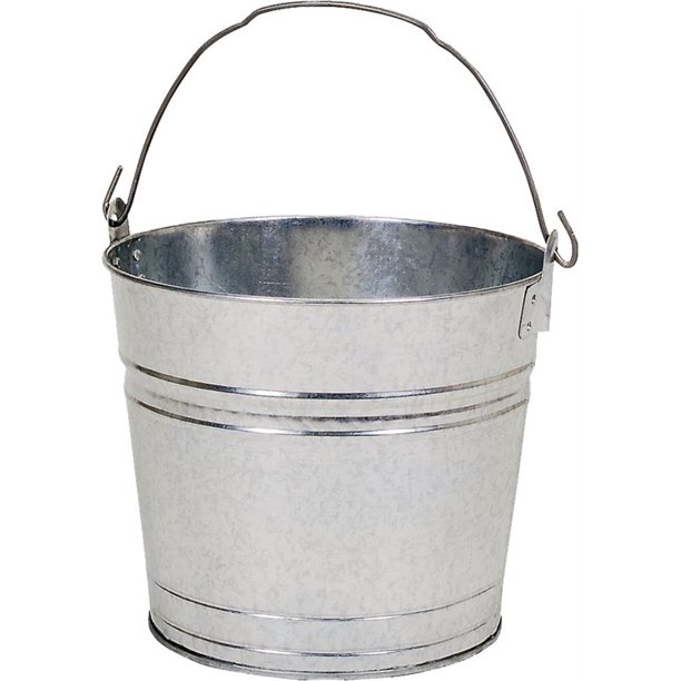 Behrens 1210GS Pail, 10 qt Capacity, Round, Galvanized Steel