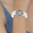 thumbnail image 3 of Pulsera de perlas con diamantes de imitación para mujer, ideal para fiestas navideñas y regalos vintage., 3 of 7