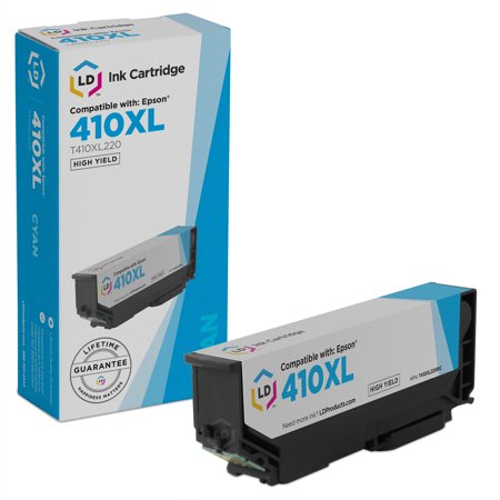 LD Compatible 410 / 410XL / T410XL220 High Yield Cyan Cartridge for use in Expression XP-530  Expression XP-630  Expression XP-635  Expression XP-640 & Expression XP-830