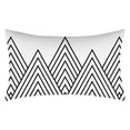 thumbnail image 3 of 30x50cm Rectangular Pillowcase Sofa Decorative Pillow Geometric Print Cushion Cover Simple Style Black and White Pillowcase, 3 of 5
